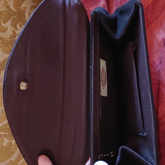 Vintage Paragon envelope clutch Brown faux suede - Picture 4 of 11